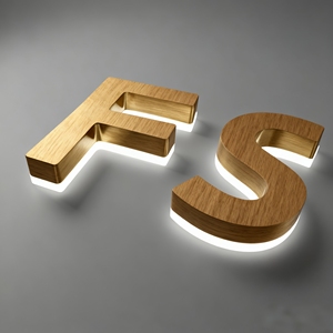 Tùy chỉnh 3D <span class=keywords><strong>LED</strong></span> Backlit thư dấu hiệu kinh doanh bàn chải thư ngoài trời 3D signage Backlit chữ dẫn đăng ký cho cửa hàng kinh doanh - Product Image 5