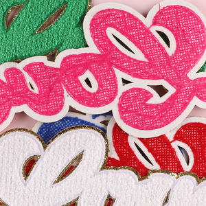 Wholesale Sell Applique Colorful Fabric Chenille Patch Love Custom <b>Letter</b> Large Iron <b>On</b> Chenille Patch For Clothing - Product Image 4
