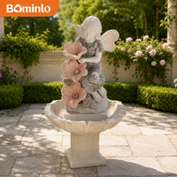 Fontaine murale décorative surdimensionnée personnalisée, sculptée à la main, style européen classique, décoration de jardin extérieur
