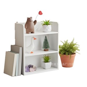 Wooden Wall Mounted <b>Shelf</b> 3 Tier Rectangle Storage <b>Rack</b> For Desktop Plant Decor Organizer Natural Wood Color - Product Image 2