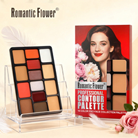 Personnalisable en gros 14 couleurs pour le visage fard à joues et brillant à lèvres et surligneur et palette de crème en poudre compacte pour peau foncée