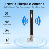 Antenne LoRa extérieure 433 MHz UHF 477 MHz N-Male 10 dBi à gain élevé omnidirectionnelle en fibre de verre pour passerelle et station de base, prise en charge OEM