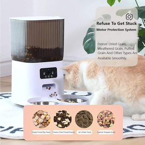 Distributeur de nourriture intelligent pour animaux de compagnie, grande capacité de 5 L, rechargeable, tension universelle, prend en charge l'enregistrement vocal de 15 secondes, alimentation à distance des animaux de compagnie - Product Image 3