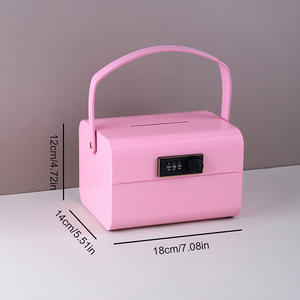 Tirelire de stockage en bois tirelire personnalisée avec poignée numérique décoration de la maison couleurs changement Tirelire - Product Image 6