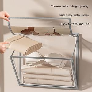 Waterproof Bathroom <b>Clothes</b> <b>Storage</b> Bag Wall Mounted Hanging Organizer Moisture Proof Towel Dustproof Shield - Product Image 3