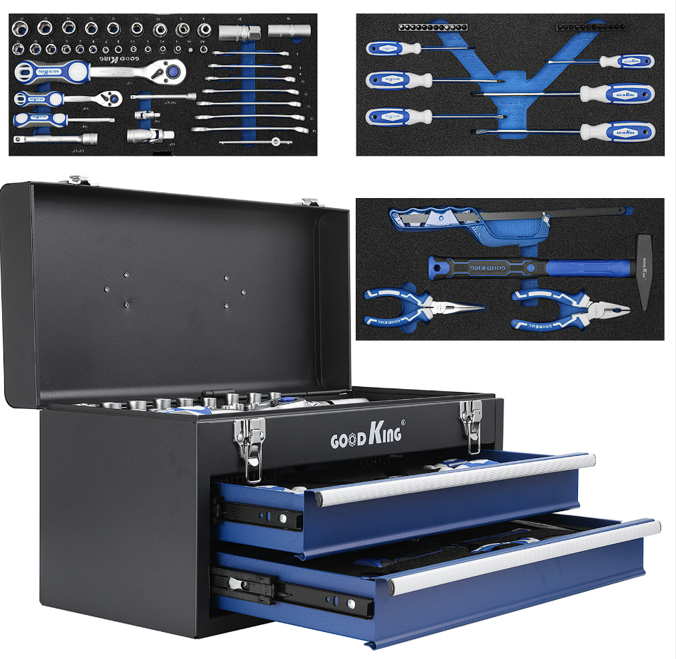 GOODKING 74-Piece Durable Hand Tool Set Box Multi-Functional