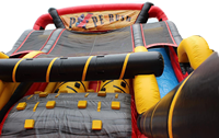 Château gonflable d'extérieur et d'intérieur avec toboggan aquatique et sec, château sauteur gonflable pour intérieur et extérieur