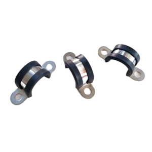 Abrazadera de sillín de metal con clip tipo U de acero con resorte recubierto de goma de plástico resistente de Venta caliente con agujeros dobles - Product Image 4