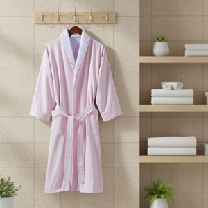 <span class=keywords><strong>Accappatoio</strong></span> <span class=keywords><strong>di</strong></span> <span class=keywords><strong>Lusso</strong></span> Personalizzato per Hotel e Spa, Nuovo Modello in Colori Rosa <span class=keywords><strong>di</strong></span> Qualità Alberghiera - Product Image 1