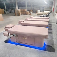 Mobilier de salon Table de spa à 2 moteurs Fonction de chauffage électrique Base de civière de spa électrique avec lit de table de massage électrique léger