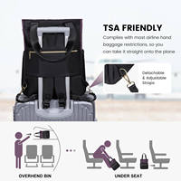 Sac à dos de voyage large et ouvert Sac à dos pour étudiant École Travail Affaires Ordinateur Fourre-tout Sac à dos pour ordinateur portable 15.6 pouces pour femmes