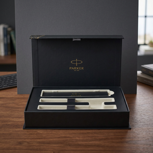 Set Regalo Parker: Penna a Sfera e Penna Roller in Acrilico con Inchiostro Nero/Blu Modello 107820-1 - Product Image 2