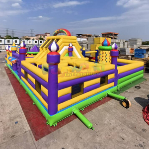 Parc d'attractions gonflable géant pour enfants, aire de jeux extérieure intégrée, parc à thème gonflable - Product Image 4