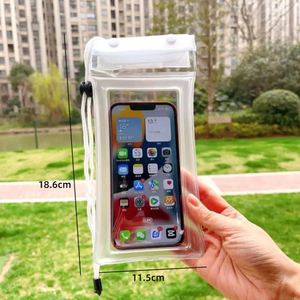 Waterproof Phone <b>Pouch</b> Case Bag With Airbag for Swimming and Floating Touch Screen Compatible Triple Sealed Diving Case - Product Image 4