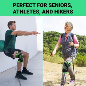 Ginocchiere a Compressione per Corsa e <span class=keywords><strong>Pallavolo</strong></span>, Supporto per Ginocchio con Cinghie Regolabili Rimovibili - Product Image 5