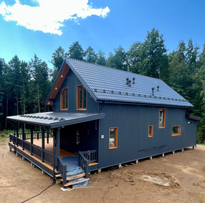Moderna Cabaña <span class=keywords><strong>de</strong></span> Madera Prefabricada <span class=keywords><strong>de</strong></span> Dos Pisos, Espaciosa Cabaña <span class=keywords><strong>de</strong></span> Troncos con Amplio Terraza para <span class=keywords><strong>Vacaciones</strong></span> y Residencia en Resorts - Product Image 2