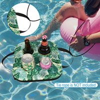 Porte-gobelet flottant en néoprène personnalisé manchon de bouteille de bière piscine boisson peut supporter corde surface de parc aquatique manchon de canette flottant