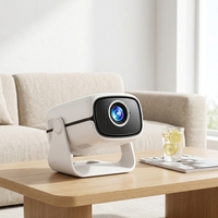Mini Proyector Android Giratorio 180° °   Soporte Nativo 720P HD, Resolución Máxima 1080P, WiFi, BT, LED Portátil con Control Remoto