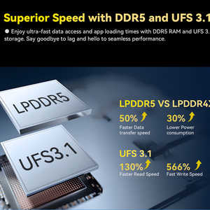 <span class=keywords><strong>Cubot</strong></span> Kingkong x gồ ghề điện thoại thông minh 5G 32GB Ram (16GB + 16GB) 256/512GB Rom 10200mAh 6.583-inch 120Hz Màn hình NFC Wifi 6 100mp - Product Image 3