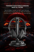 Casque de jeu 2,4 G avec son surround 7.1, filaire USB, suppression du bruit, pour gamer, avec ENC et contrôle du volume