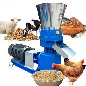 Équipement professionnel de fabrication de granulés d'aliments pour animaux 3 kW, réglable de 2 à 6 mm, pour ferme, ranch, aliments pour poissons, haute productivité, état neuf - Product Image 1