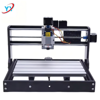 Mini-machine CNC 3018 Pro avec contrôle GRBL, kit de 10 fraises et routeur à bois 3 axes pour fraisage de PCB