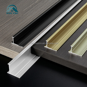 赢顶可定制工字型铝型材金属装饰条瓷砖拉丝工艺修边线批发 - Product Image 2