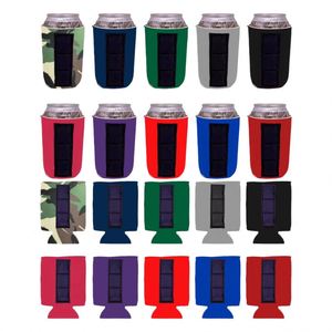 Custom Wedding Party Bar Events Beer Cola <b>Can</b> Promotional Eco-Friendly Neoprene Insulated Magnetic Foldable <b>Can</b> <b>Cooler</b> - Product Image 2