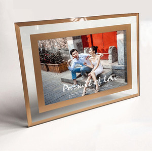 Bán Buôn Cao cấp Trang Trí Nội Thất Pha Lê 4*6 5*7 Inch Hình Ảnh Khung Món Quà Cưới Kính Khung Ảnh - Product Image 4