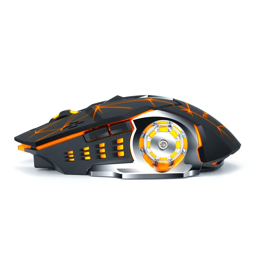 Twolf 2.4Ghz Oplaadbare Computer Souris Sans Fil 6d Ademhalingslicht Stille Klik Knoppen Gamer Rgb 2.4G Draadloze Gaming Muis