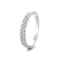 Bagues tressées Yaeno Fine Jewelry en argent pur 925, bagues simples, bijoux punk pour femmes, à porter au quotidien