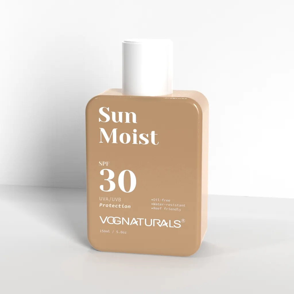 Private Label Feuchtigkeit spendender Sonnenschutz SPF 30 Sun Moist Schützen Sie Ihre Haut SPF 30 Sonnenschutz Sonnenschutz