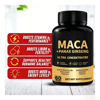 Capsules de racine de Maca de haute qualité OEM 10000 mg, capsules de Panax Ginseng, supplément de racine de Maca noire, rouge et jaune