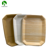Tazón de Ensalada de Papel Kraft Biodegradable Harvest-SY Serie Tray 4.0CB, Tipo Cow Card / White Card