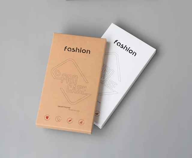 Customized Embossed Recyclable Paper Packaging Box for Mobile Phone Case Cover Universal Fit Folding Cardboard Box Custom Logo