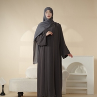 Hijab musulman en jersey doux à la vente chaude, polyester plissé pour femme néerlandaise, taille plus, saison d'automne, abaya, fonction antistatique