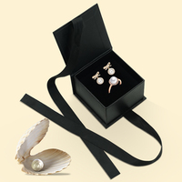 Prix de gros Emballage de boîte à bijoux Boîte d'emballage de bijoux en carton noir de luxe
