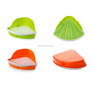 Inodoro de arena triangular de animales pequeños <span class=keywords><strong>para</strong></span> conejos y roedores - Product Image 5