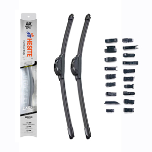 Escobillas Limpiaparabrisas Delanteras de Goma Natural de Calidad OEM, Silenciosas, para Todo Clima, para Autos Europeos de 12-28 Pulgadas, con Adaptador Múltiple - Product Image 1