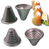 Moule à gâteau conique en silicone H26 ~ 29, pour pudding, mousse, à gelée, anode en aluminium, traitement et personnalisation, 7 ~ 9cm