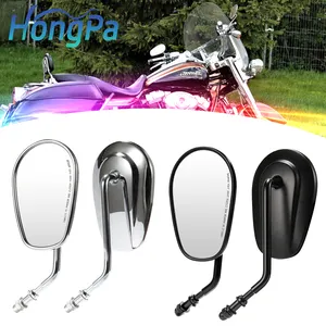 CNC Aluminum 8mm Motorbike Rear View Side Mirror Motorcycle Rearview Mirrors For Harley