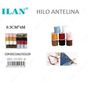 ริบบิ้นหลากสี ILAN Hilo Antelina ขนาด 0.3 ซม. x 4 ม. สำหรับงานประดิษฐ์และตกแต่ง - Product Image 1