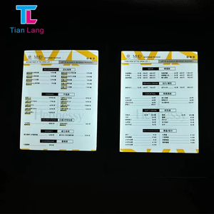 Vente chaude Rechargeable LED Menu Couverture Titulaire 3 Pages Illuminé Led Rétro-Éclairé Menu Livre pour Bar Hôtel Événement En Cuir - Product Image 3