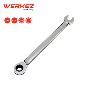 Vente chaude 72 dents Cr-V 7mm clé mixte à cliquet clé Spud outils à main en acier chromé pour réparation OEM métrique - Product Image 2