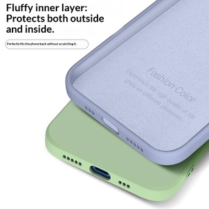 Funda <span class=keywords><strong>de</strong></span> Silicona Líquida Tengyan Personalizable, Minimalista, <span class=keywords><strong>de</strong></span> Color Sólido, Suave y Resistente a Impactos para X XR 11 12 13 <span class=keywords><strong>14</strong></span> 15 16 Max - Product Image 4