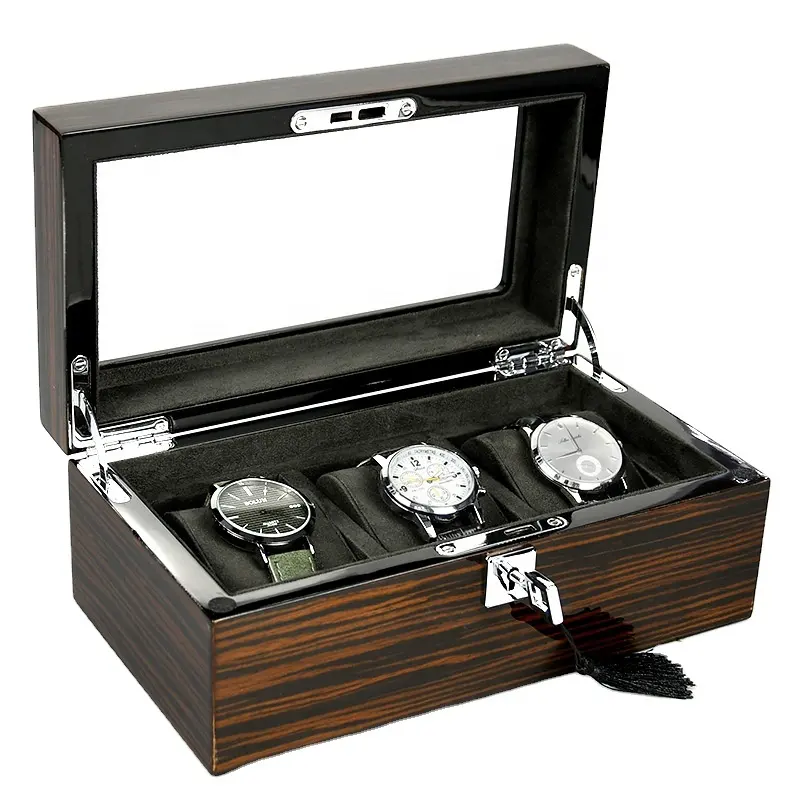Conservazione della collezione di gioielli squisita confezione regalo scatole e custodie per orologi in legno