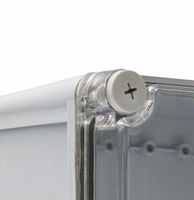 Corps en plastique ABS IP65 conception anti-perte 280*190*130mm boîtier d'instrument électronique étanche PC couverture transparente AG