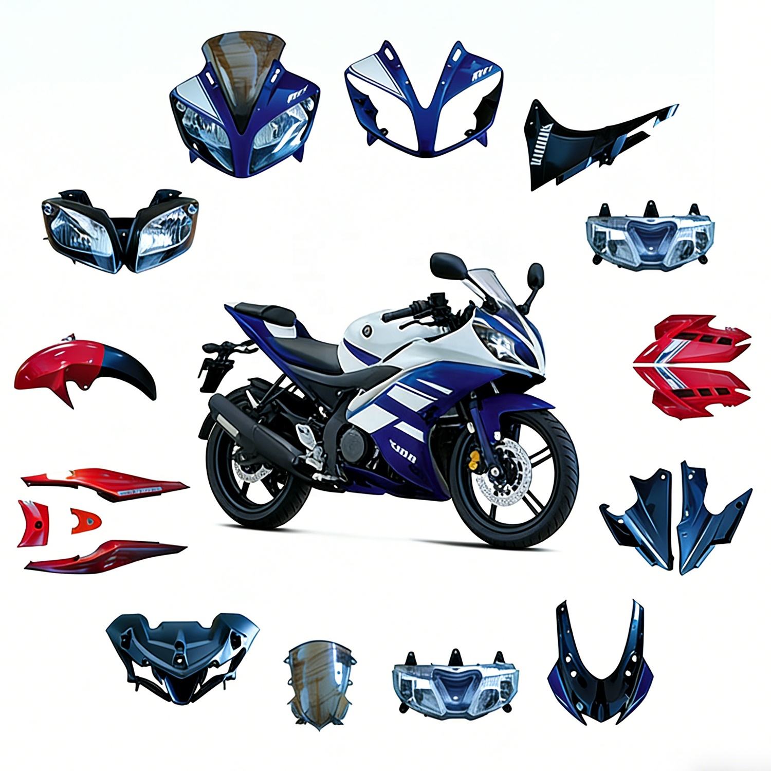 High Quality Parts for Yamaha R15 V2 - New Design, image size:1500x1500