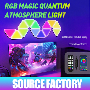 Howlighting App tam giác Quantum cạnh giường ngủ tường điện cạnh tranh bầu không khí thông minh tổ ong ma thuật màu Pickup đèn - Product Image 2