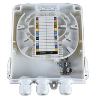 Boîtier de terminaison optique mural en plastique 8 ports pour système de télécommunications, OEM/ODM, pour distribution de fibres optiques FTTH